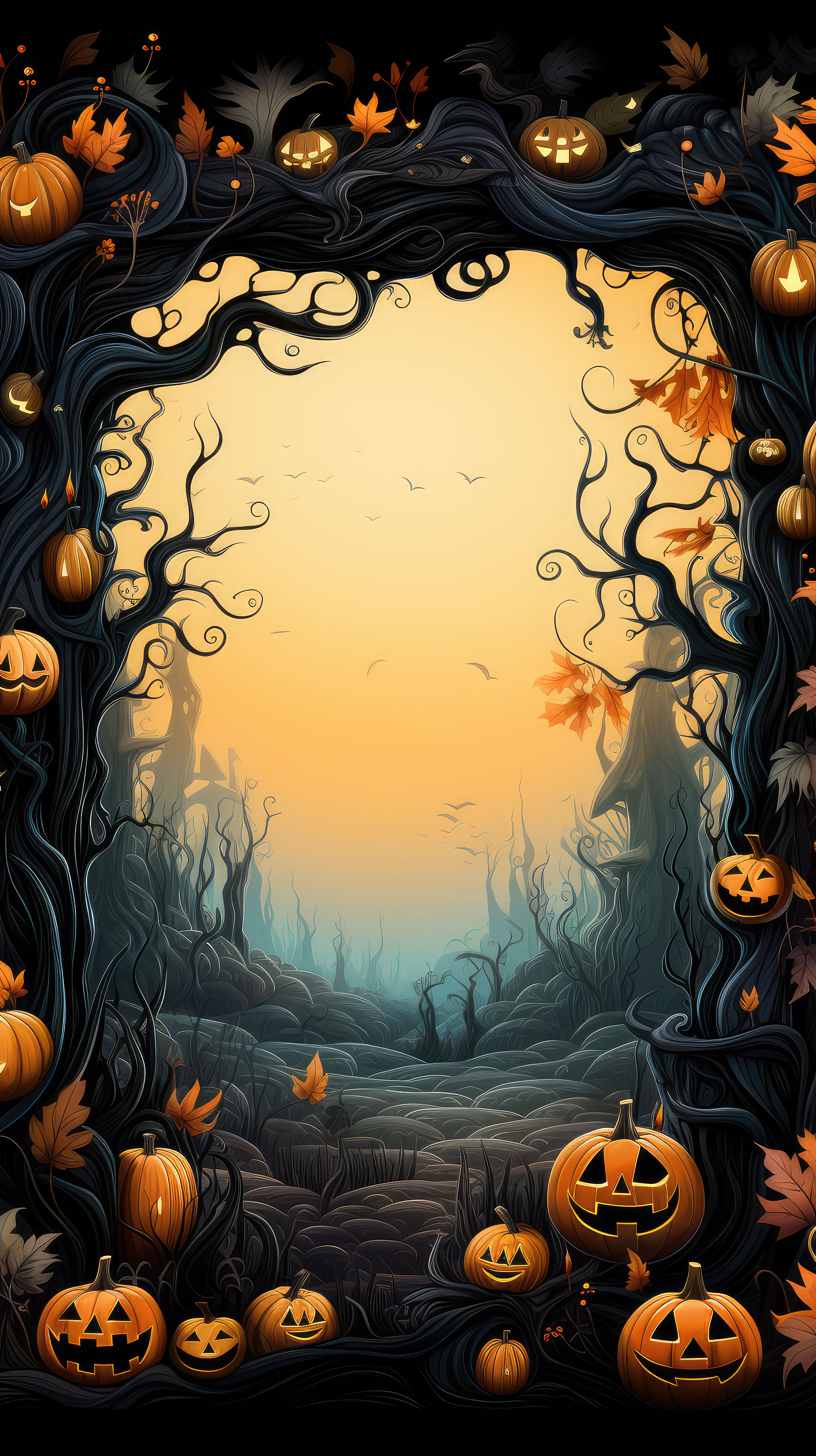 Preview for Halloween-spooky-pumpkin-background-halloween-story-3425d