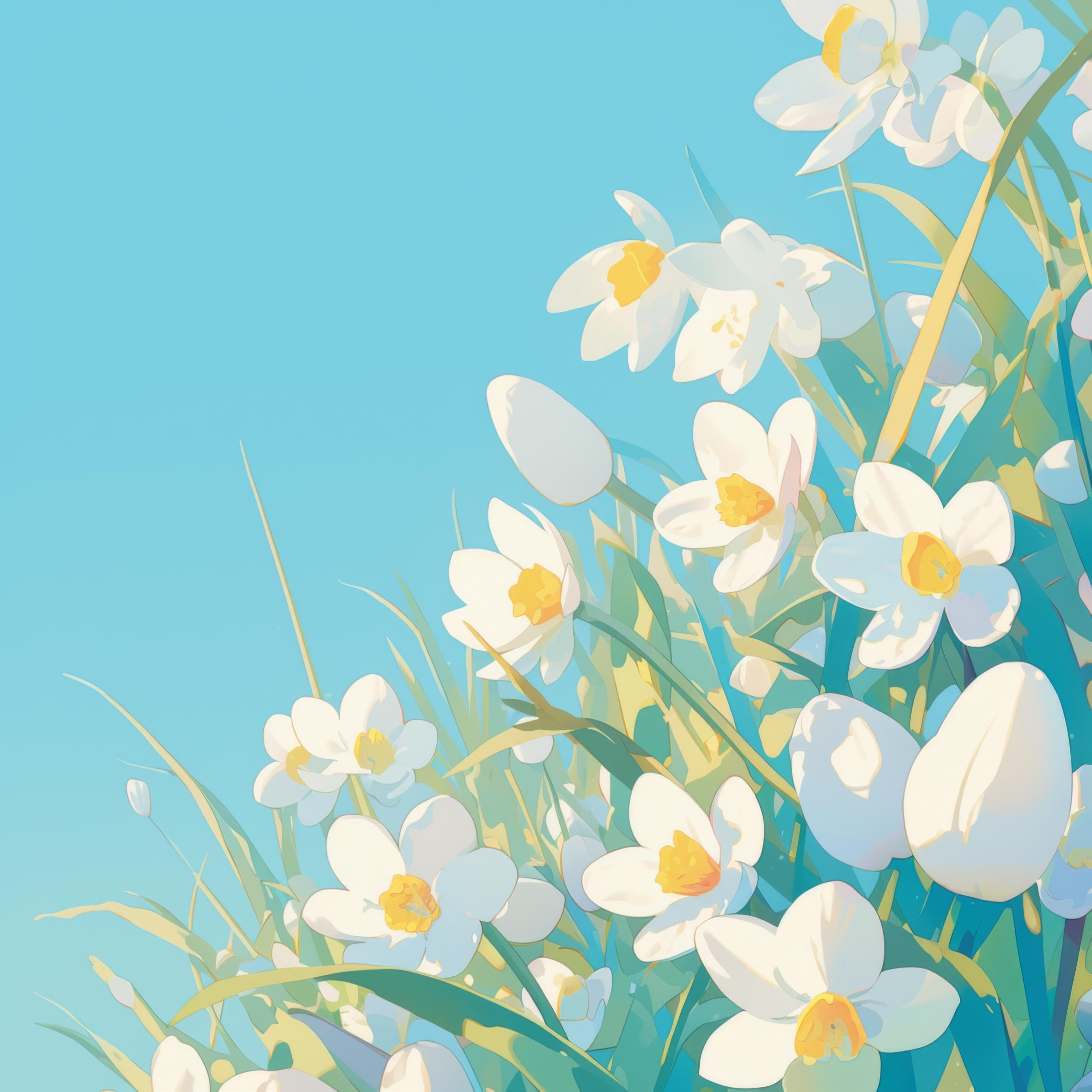 Preview for White-flowers-in-bloom-easter-background-3bff8