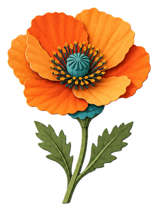 Preview for Layered Poppy Sticker