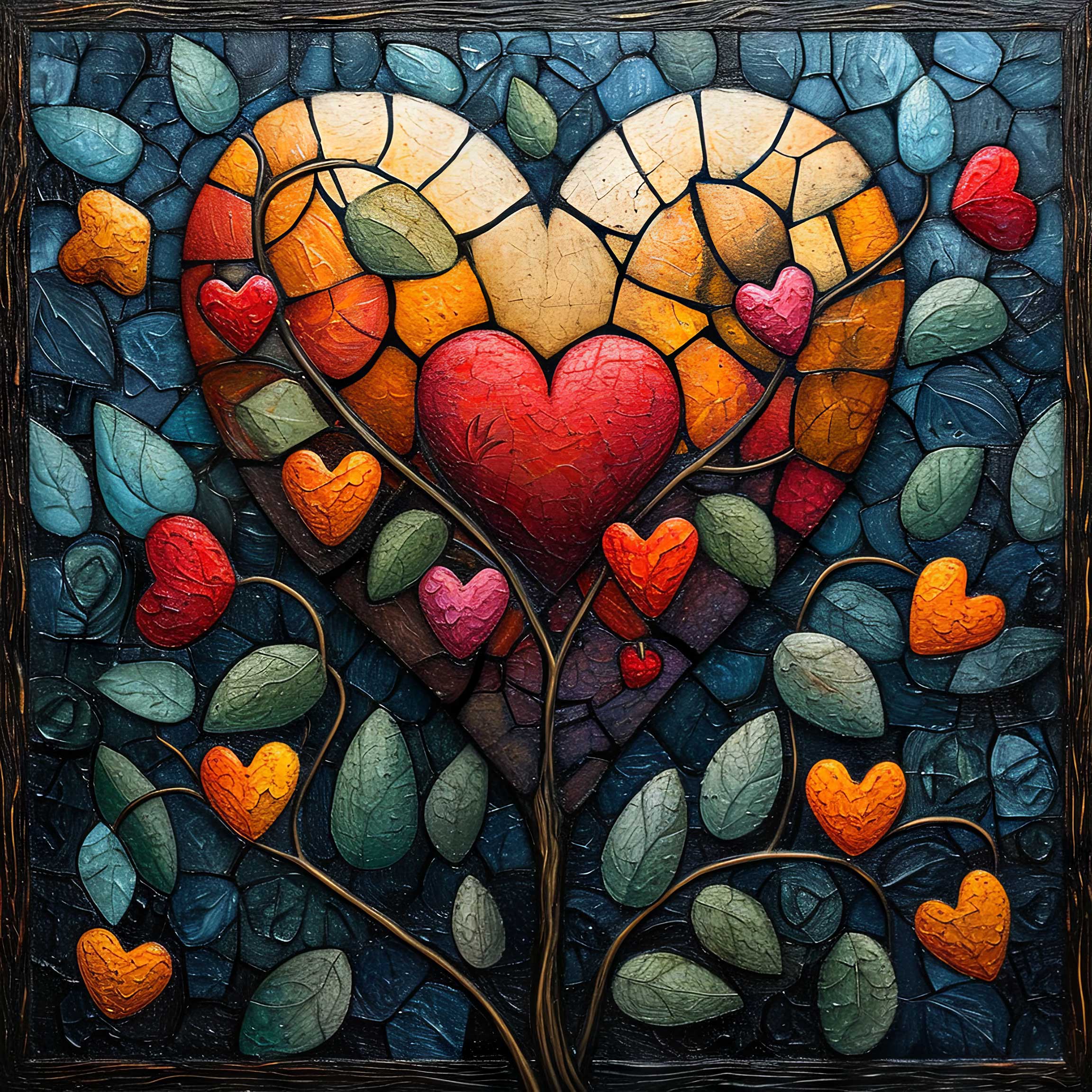 Preview for Stained-glass-heart-tree-art-love-background-ed700
