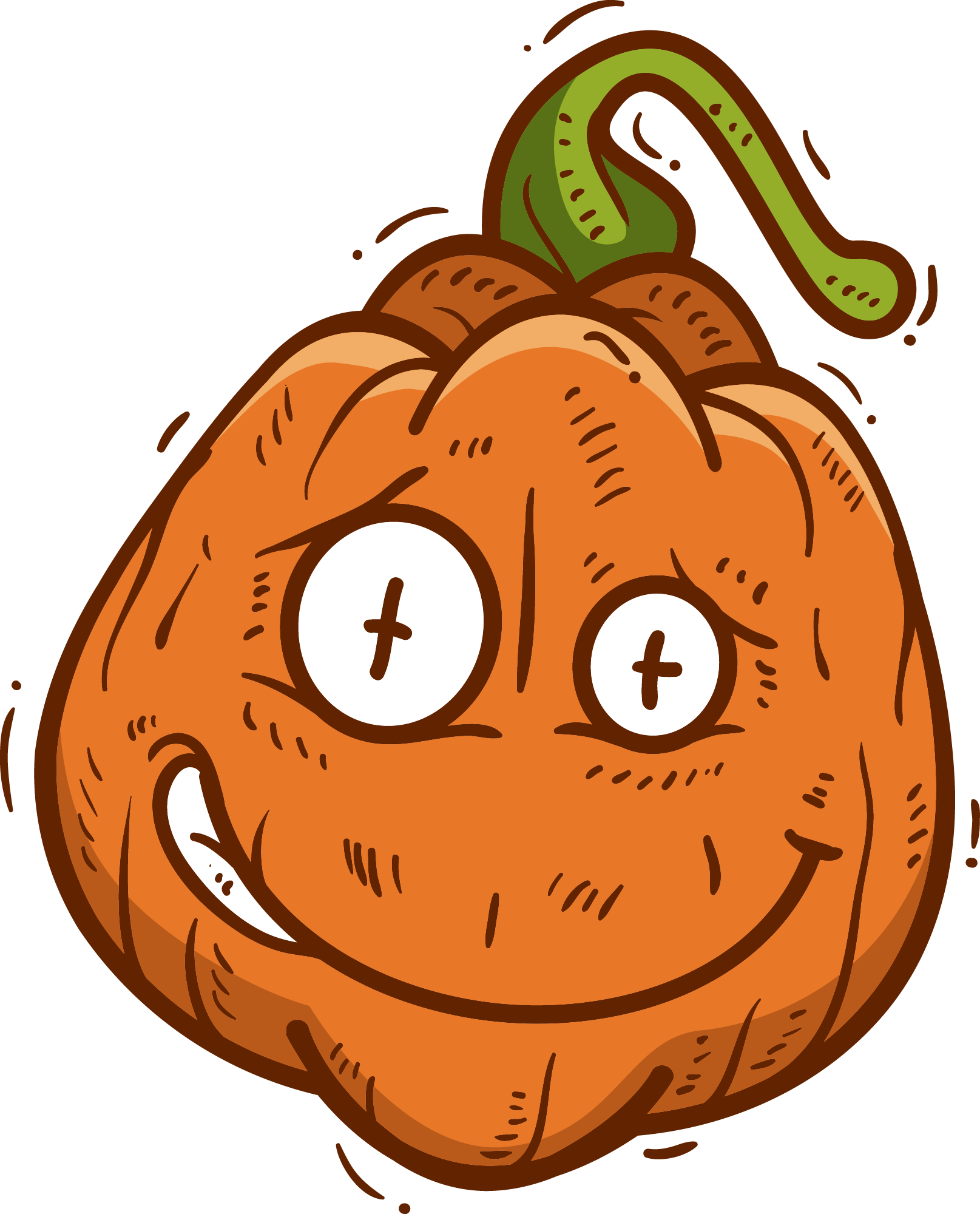 Preview for Spooky-pumpkin-illustration-pumpkins-sticker-b1e4a