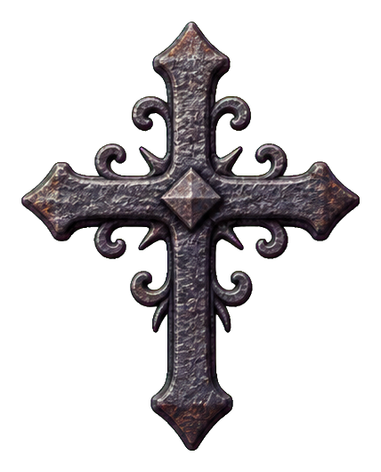 Preview for Hammered Iron Cross Sticker