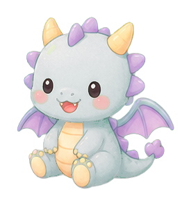 Preview for Baby Dragon Sticker For Cute Designs