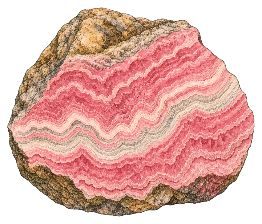 Preview for Rhodochrosite Banded Specimen Sticker
