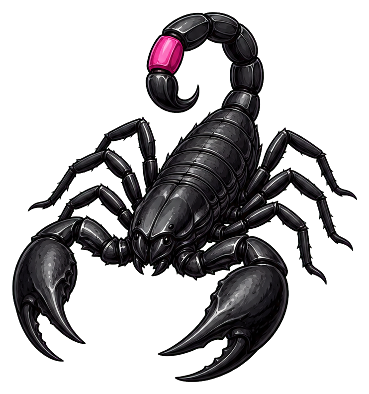 Preview for Black Scorpion Sticker For Creative Designs