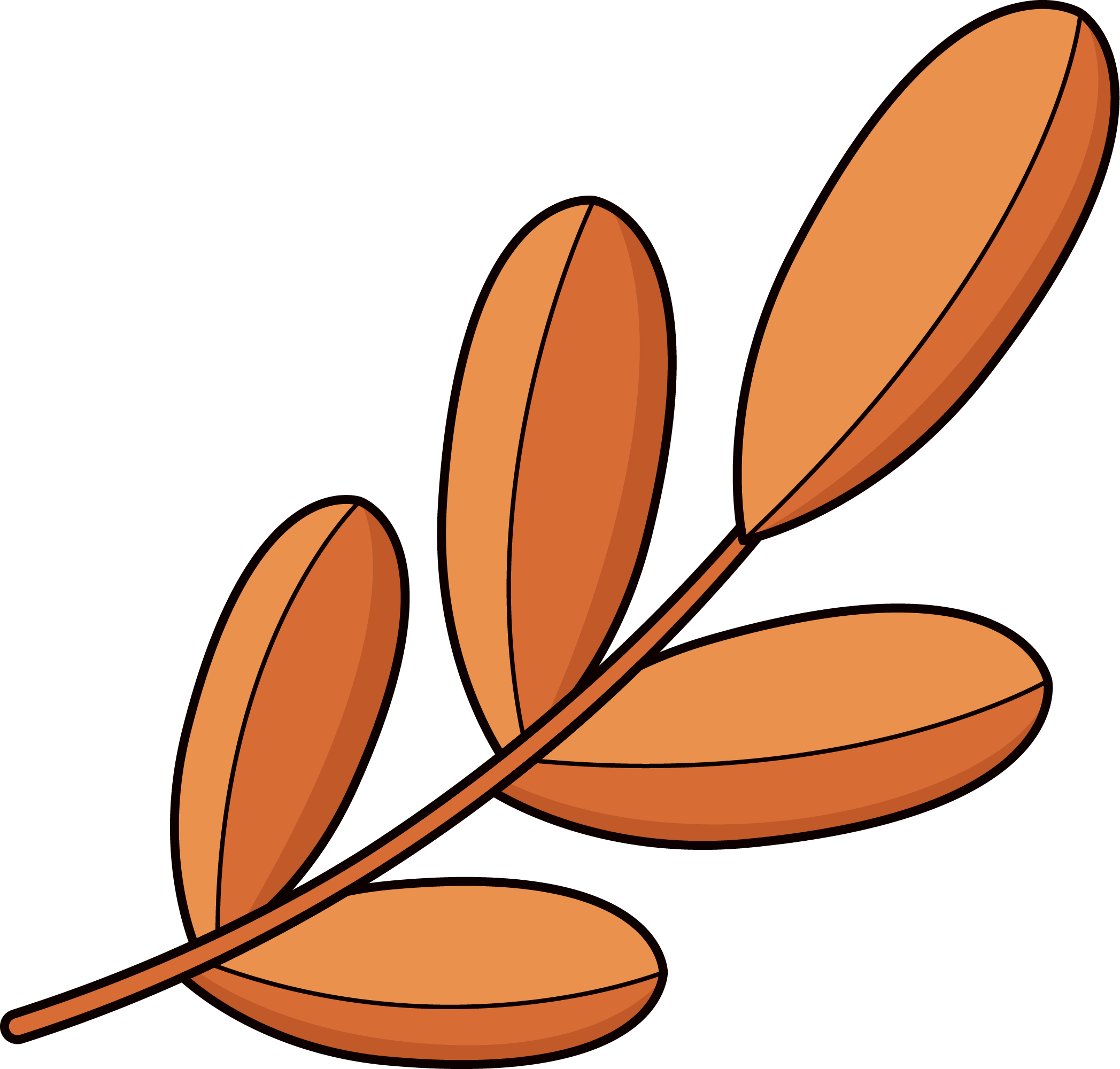 Preview for Orange-leaves-graphic-design-falll-sticker-91c9a