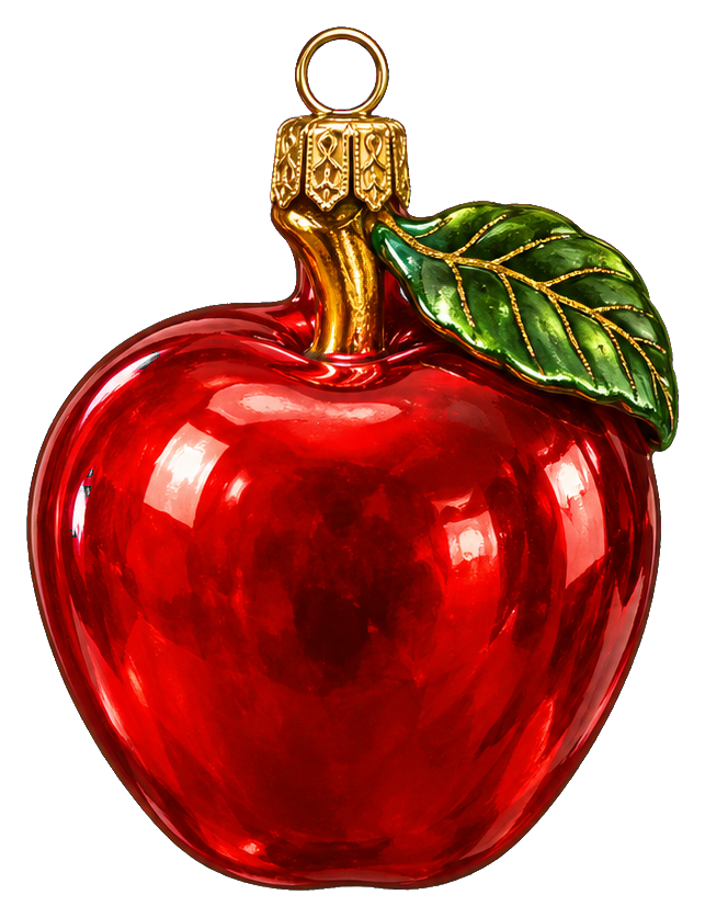 Preview for Ruby Apple Christmas Ornament