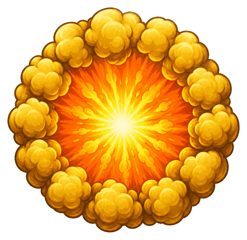 Preview for Gold Cloud Ring Burst Sticker