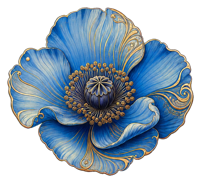 Preview for Blue Himalayan Poppy Sticker