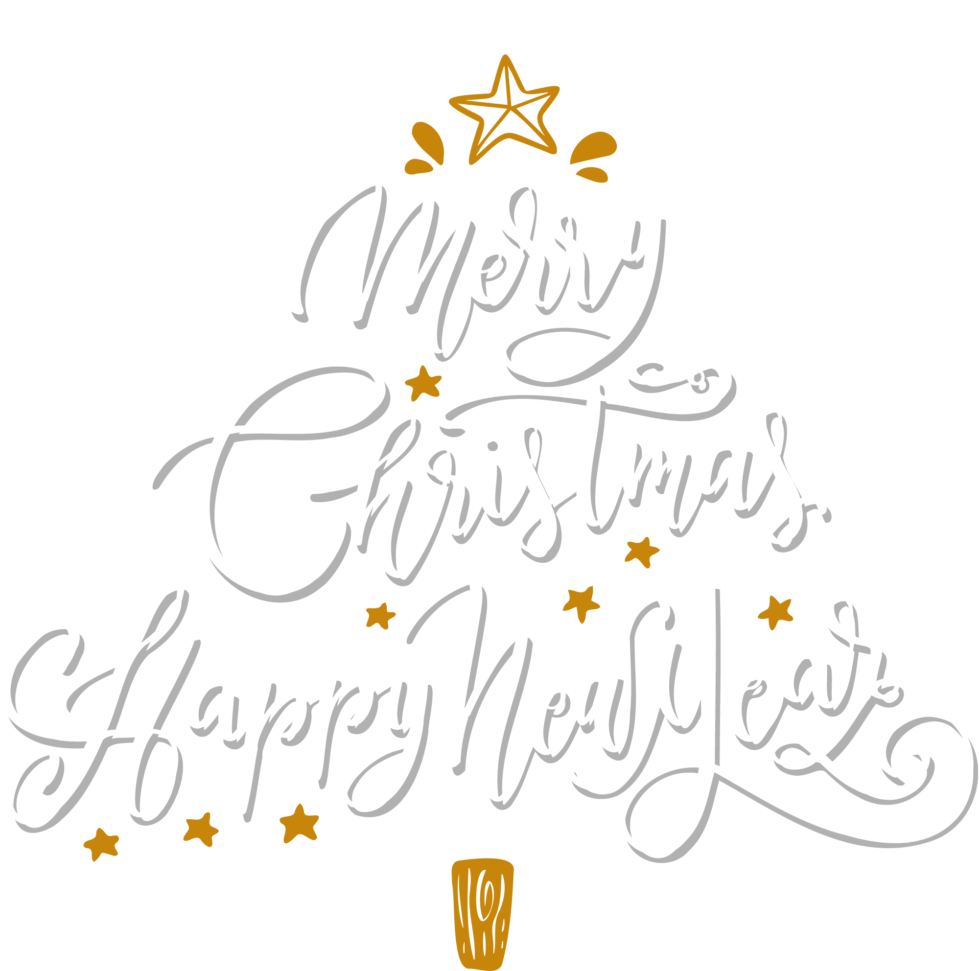 Preview for Merry-christmas-new-year-greeting-sticker-44a2f