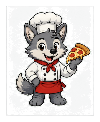 Preview for Pizza Chef Wolf Sticker