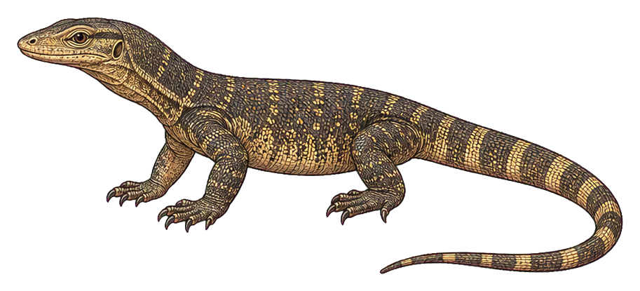 Preview for Monitor Lizard Vintage Sticker
