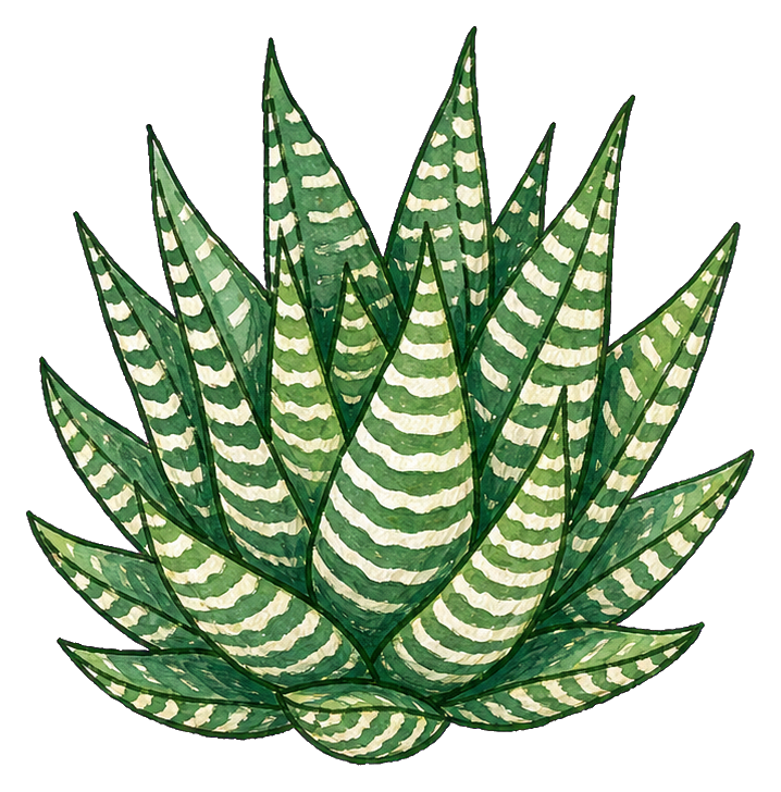 Preview for Zebra Haworthia Rosette Sticker