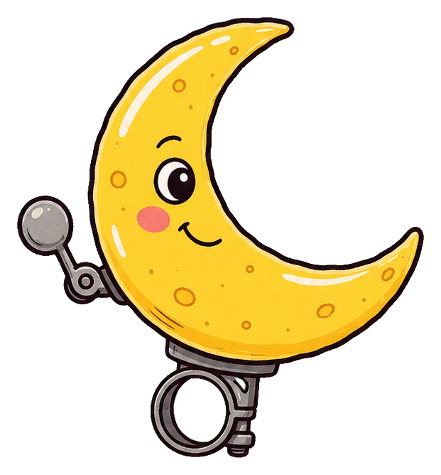 Preview for Moon Bicycle Bell Sticker