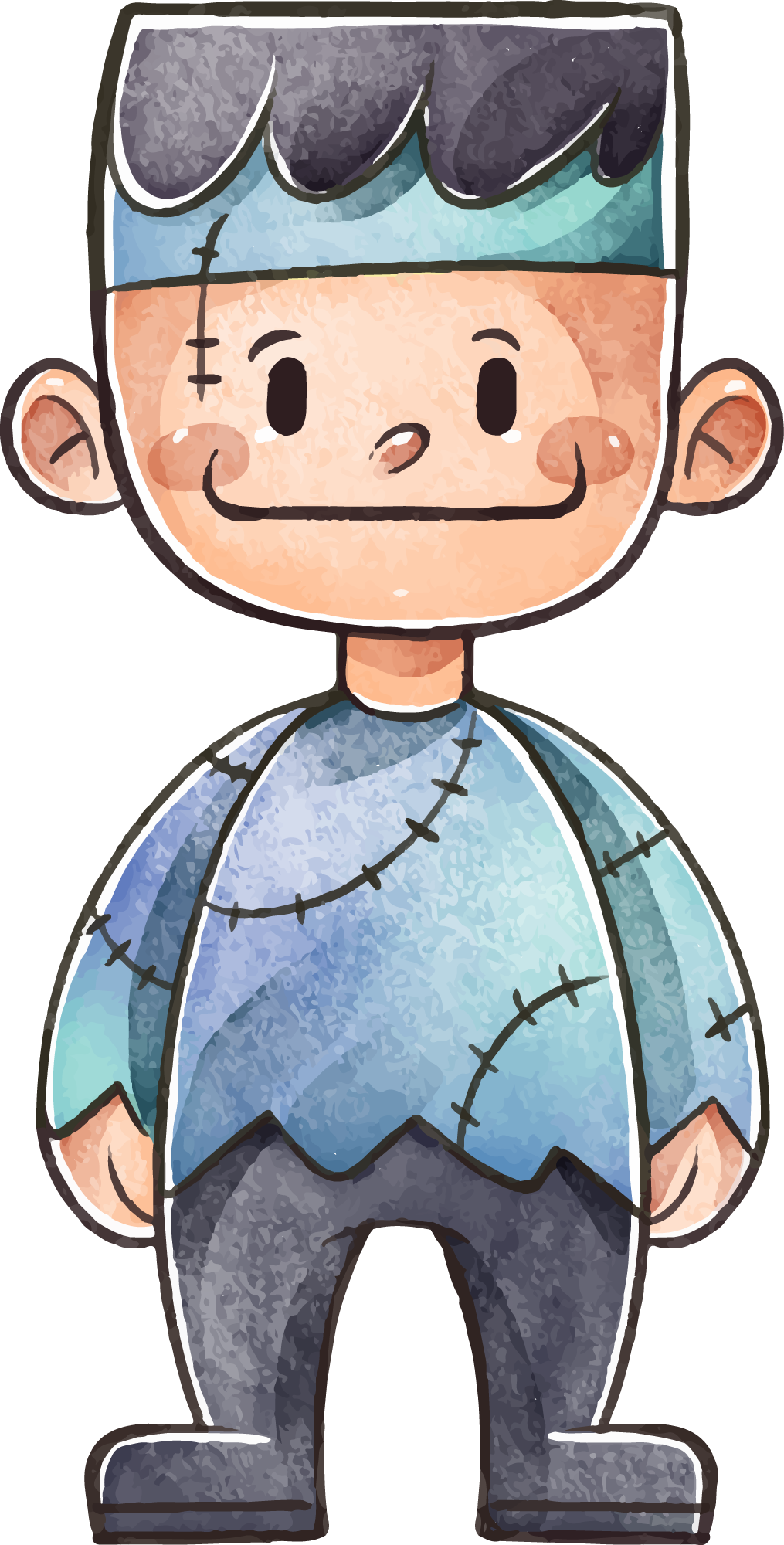 Preview for Friendly-frankenstein-cartoon-character-halloween-costume-sticke-45dde