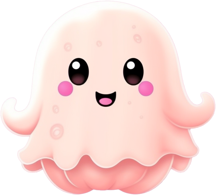 Preview for Cartoon-jellyfish-illustration-ghosts-sticker-fda49