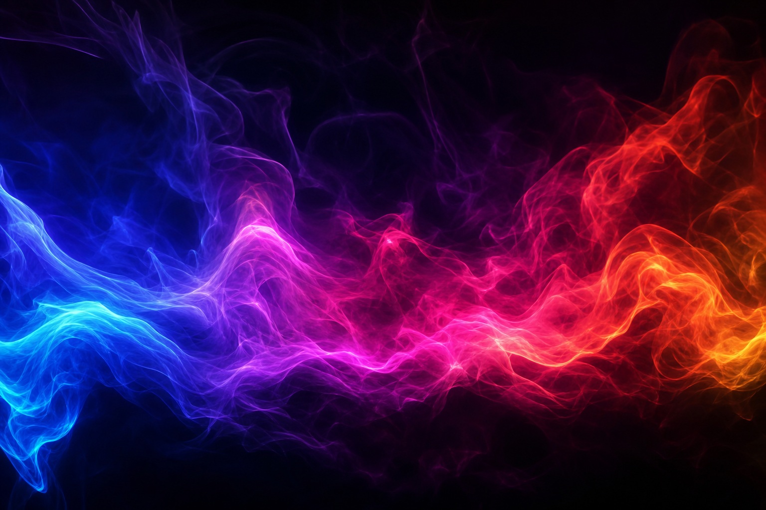 Preview for Dark Neon Smoke Waves Background