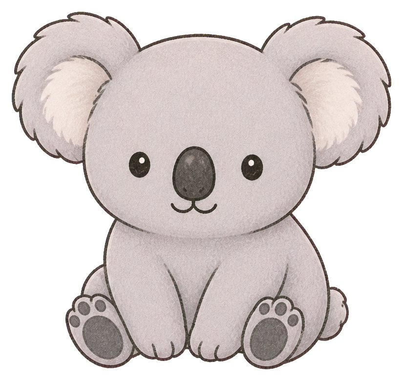 Preview for Cute Koala Sticker Graphic