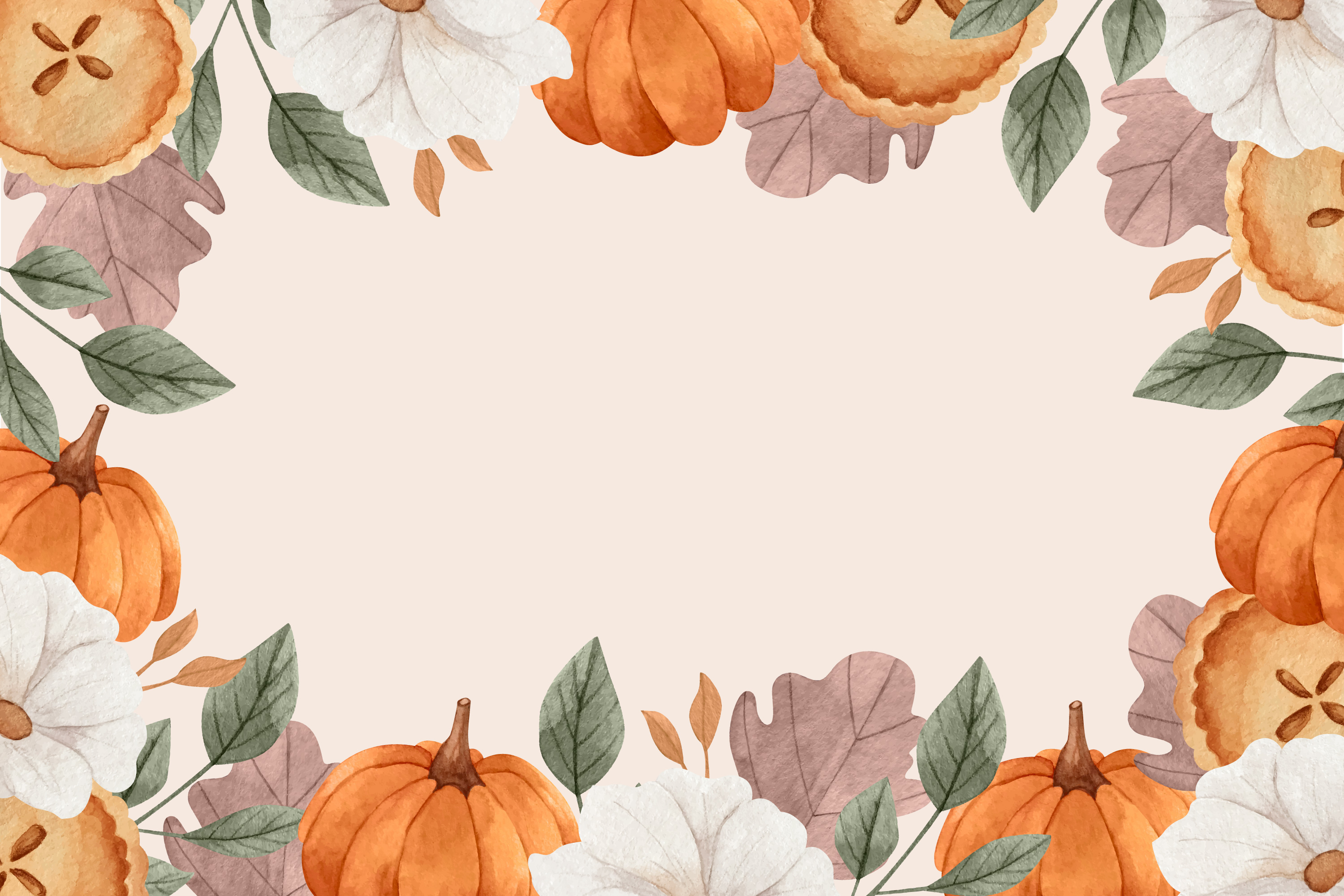 Preview for Autumn-pumpkin-frame-fall-background-a5706