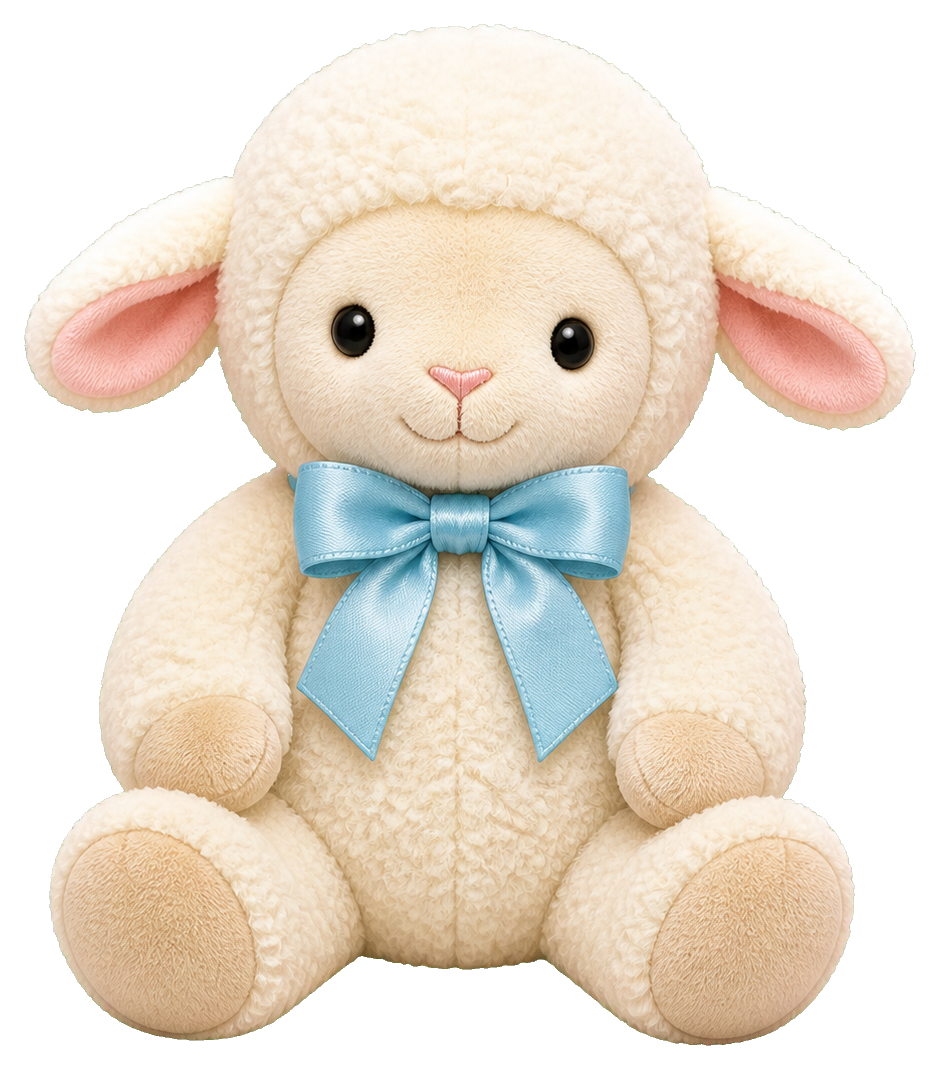 Preview for Plush Lamb Sticker For Baby Designs