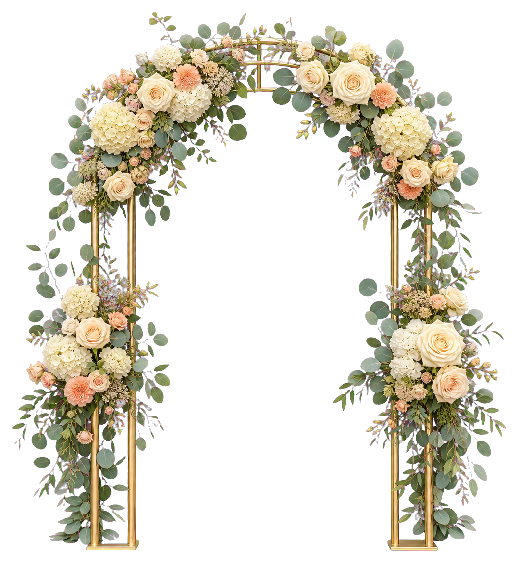 Preview for Floral Wedding Arch Sticker