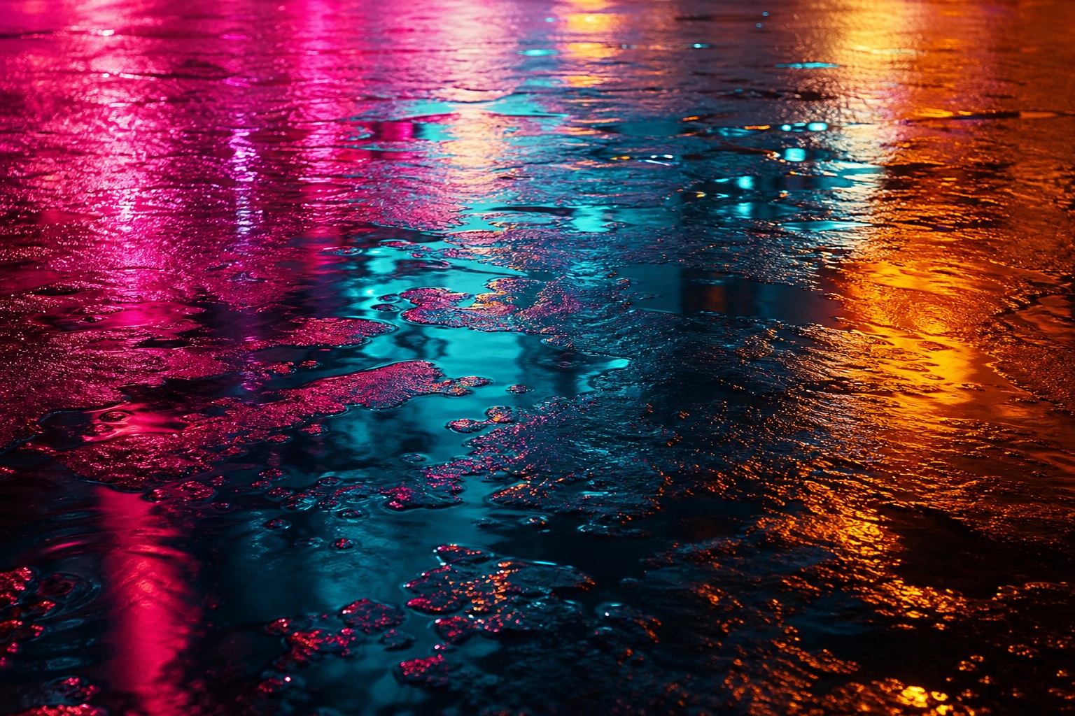 Preview for Neon Reflection Abstract Background