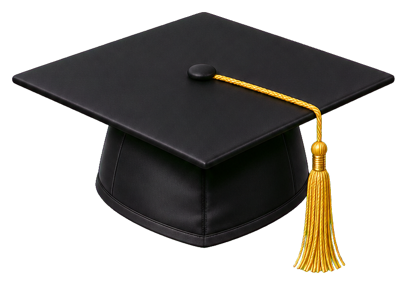 Preview for Black And Gold Graduation Cap Sticker