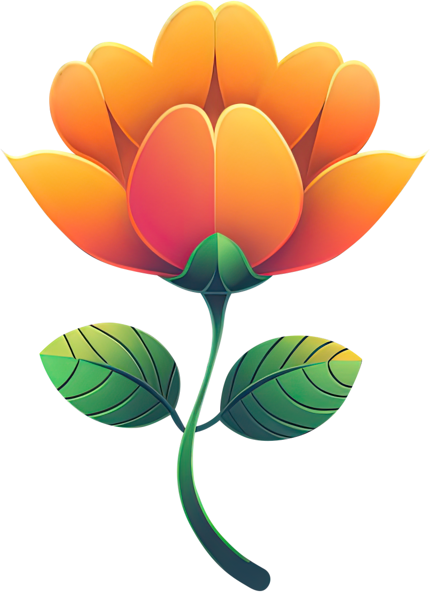 Preview for Orange-flower-illustration-logo-flower-sticker-5789d