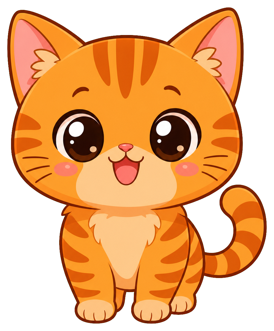 Preview for Cute Orange Tabby Cat Sticker
