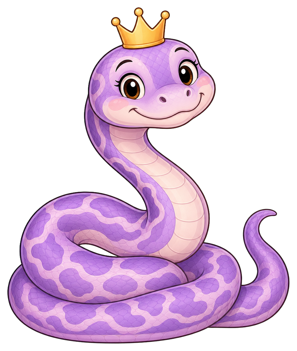 Preview for Crowned Lavender Snake Sticker