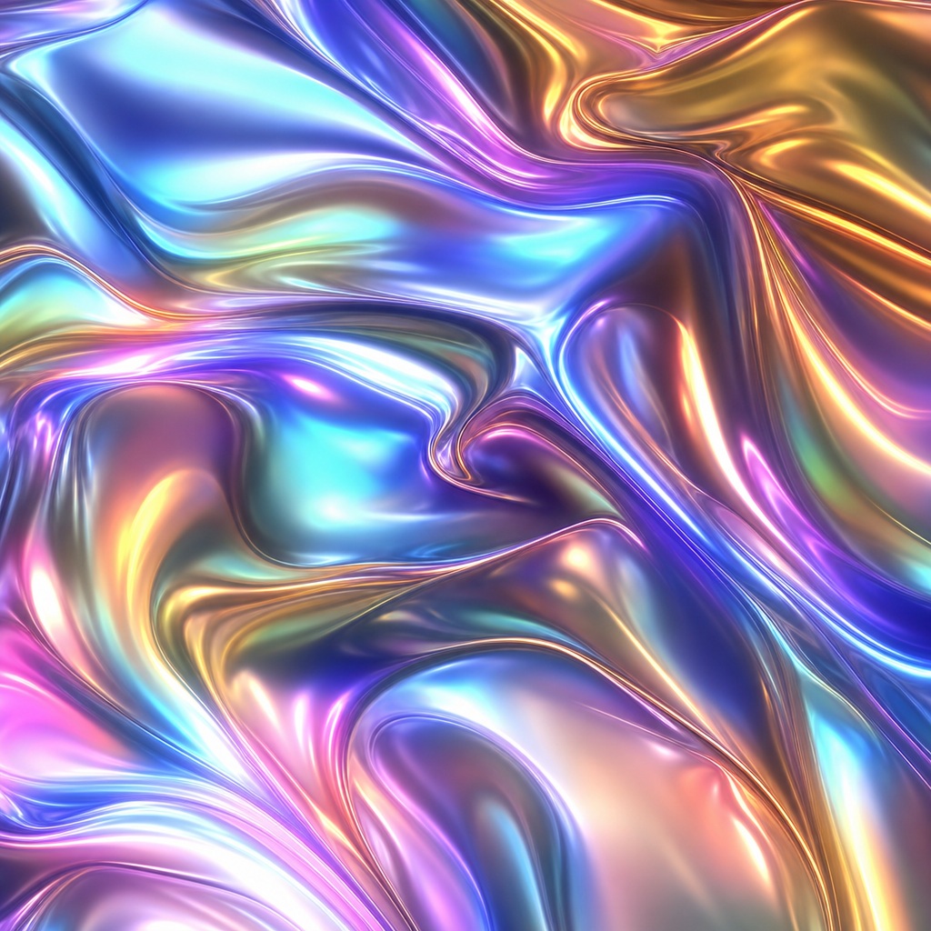 Preview for Iridescent Liquid Metal Background