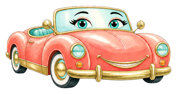 Preview for Glamorous Classic Convertible Car Sticker