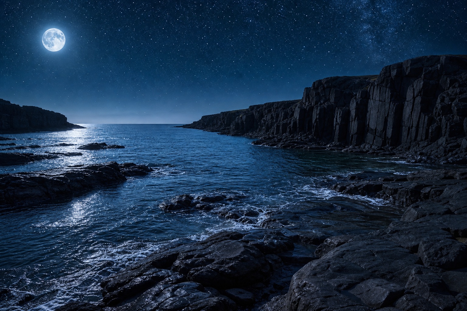Preview for Celestial Night Scenery Stock Background