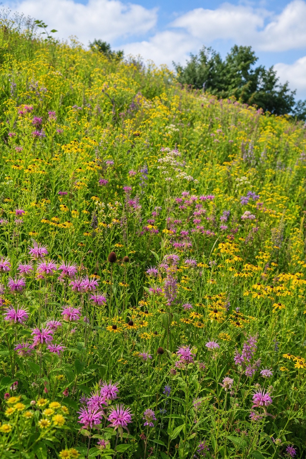 Preview for Vertical Wildflower Hill Background