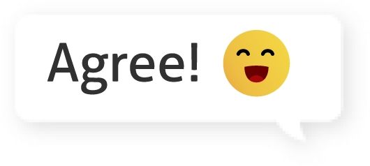 Preview for Agree-speech-bubble-emoji-emoji-props-sticker-ae7dd