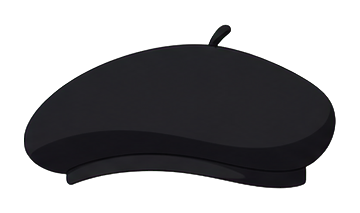 Preview for Black Beret Sticker For Photos And Designs