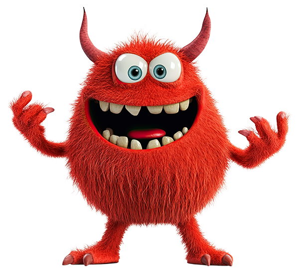 Preview for Red-cartoon-monster-character-monsters-sticker-69d7c