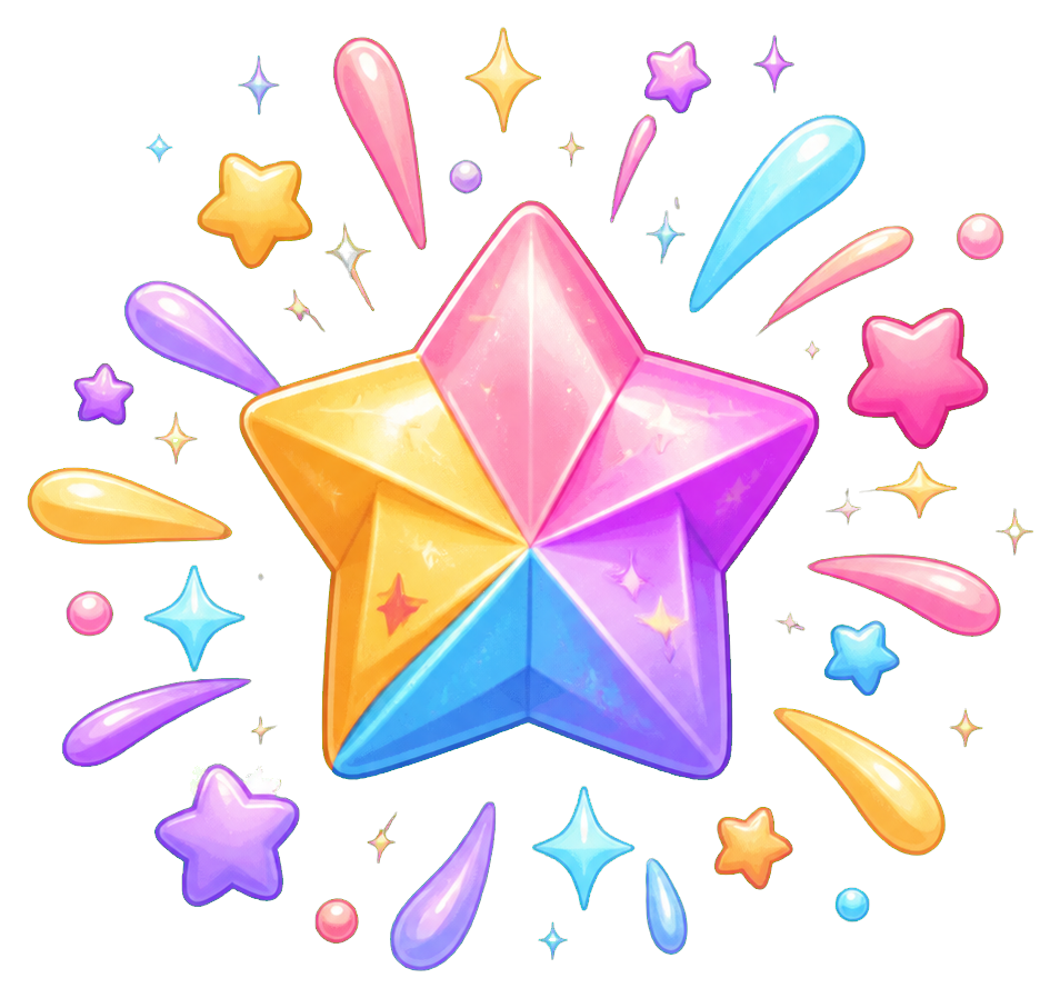 Preview for Lucky Star Sparkle Sticker