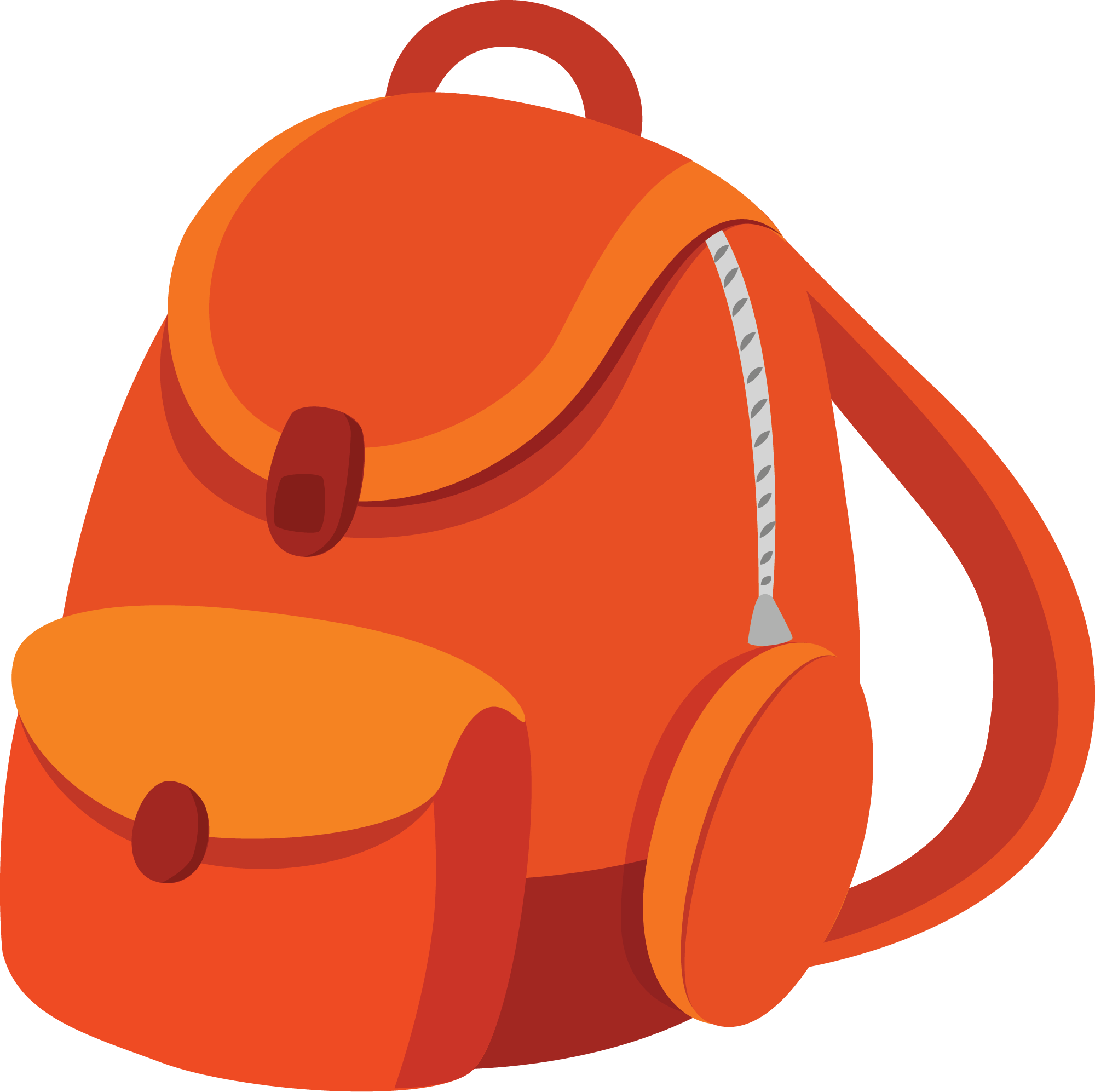 Preview for Orange-backpack-headphones-back-to-sticker-b1659
