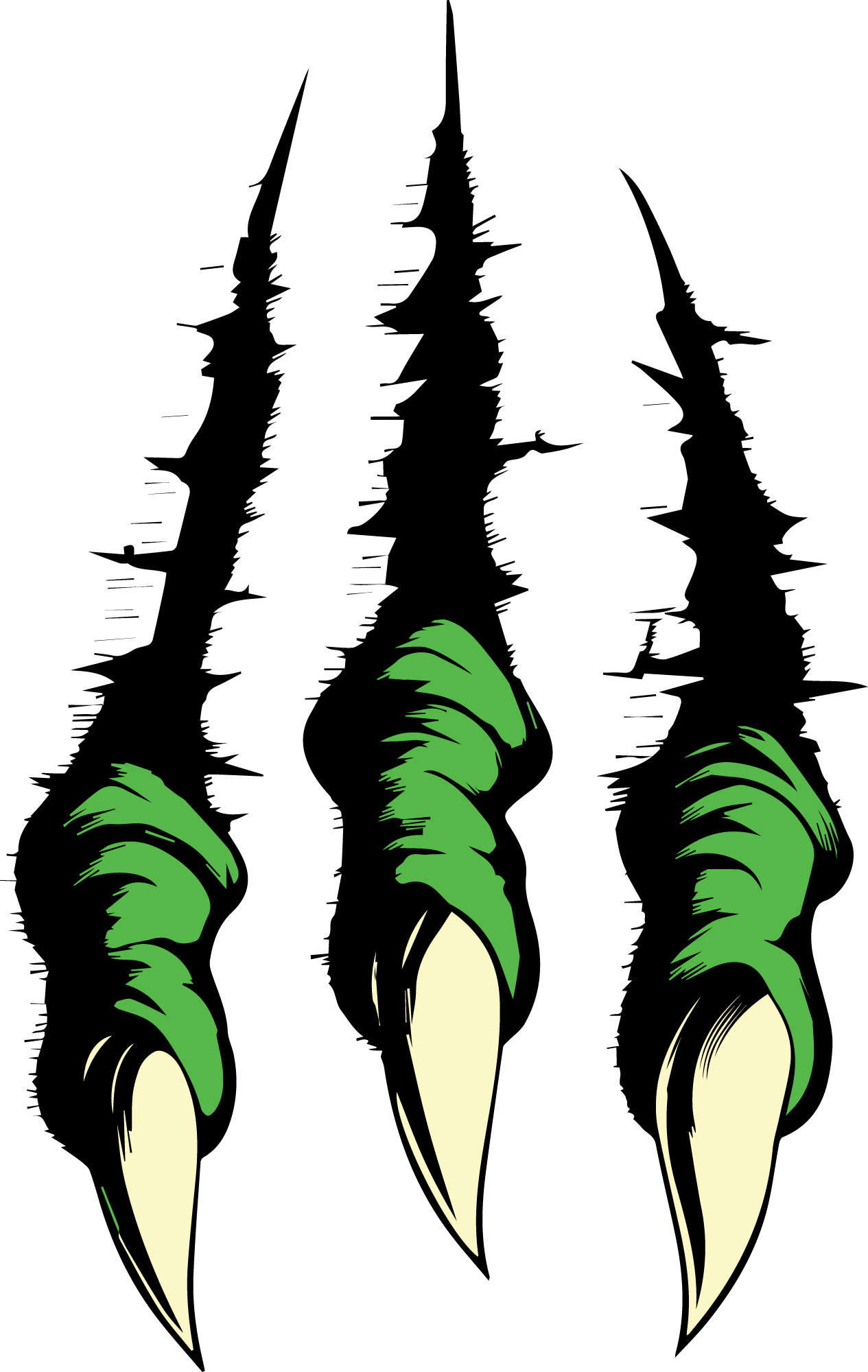 Preview for Stylized-green-leaves-spooky-sticker-4d644