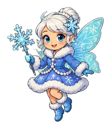 Preview for Snowflake Fairy Sticker For Winter Designs