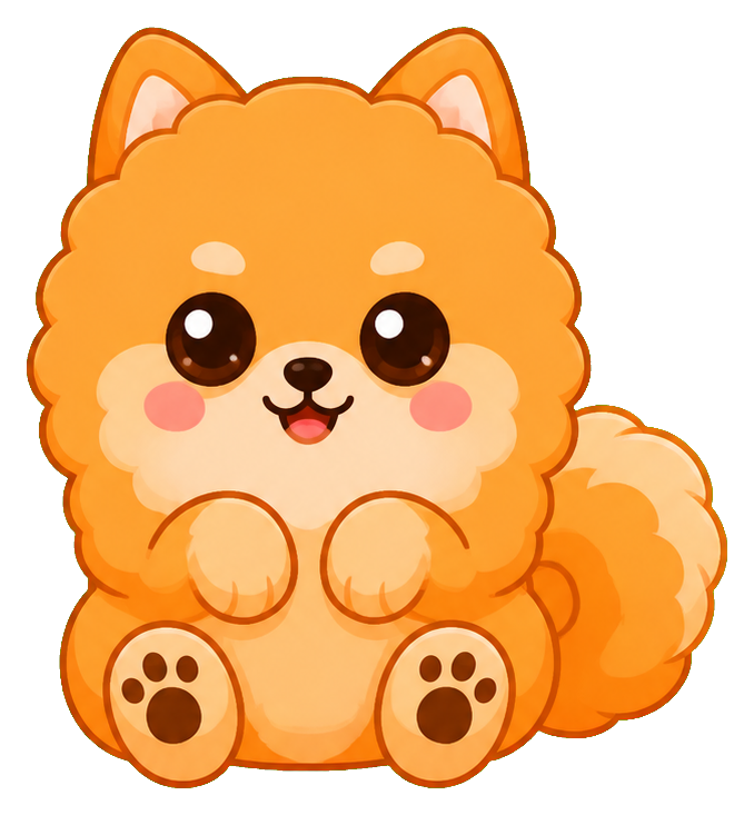 Preview for Jelly Pomeranian Cute Sticker Graphic