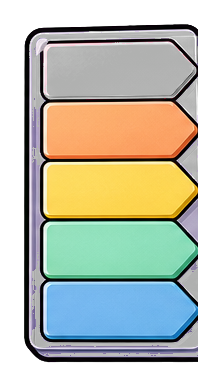 Preview for Plain Sticky Tab Stack Sticker