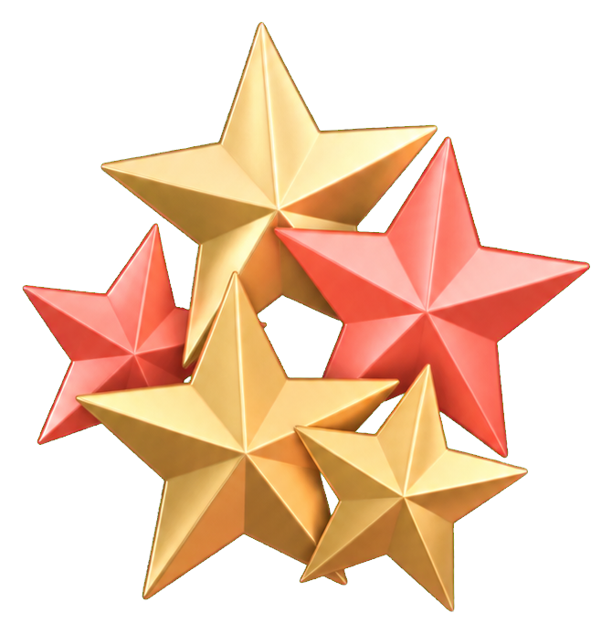 Preview for Golden Star Cluster Sticker