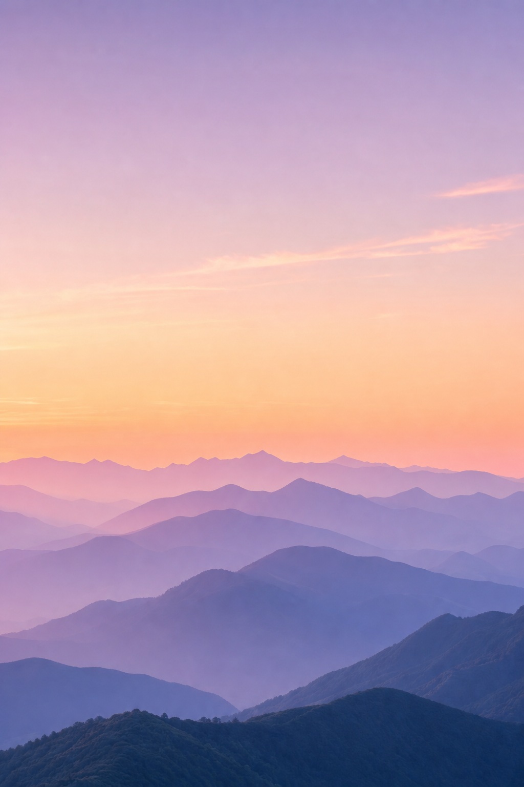 Preview for Pastel Mountain Dawn Background