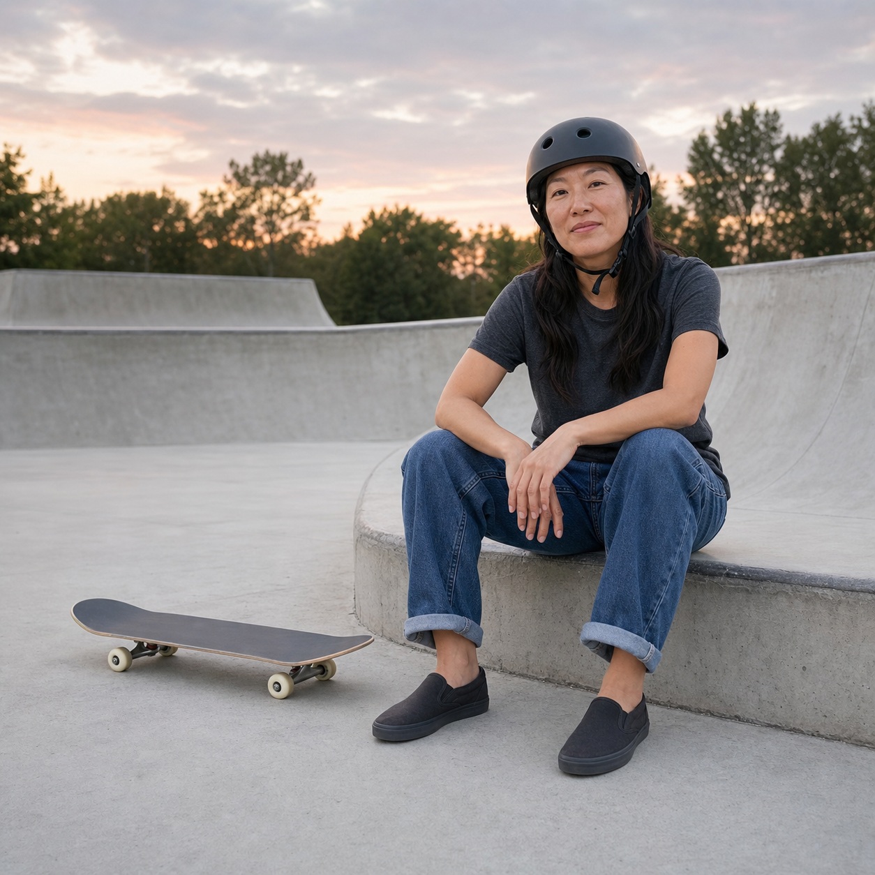Preview for Skateboarder Portrait Stock Background