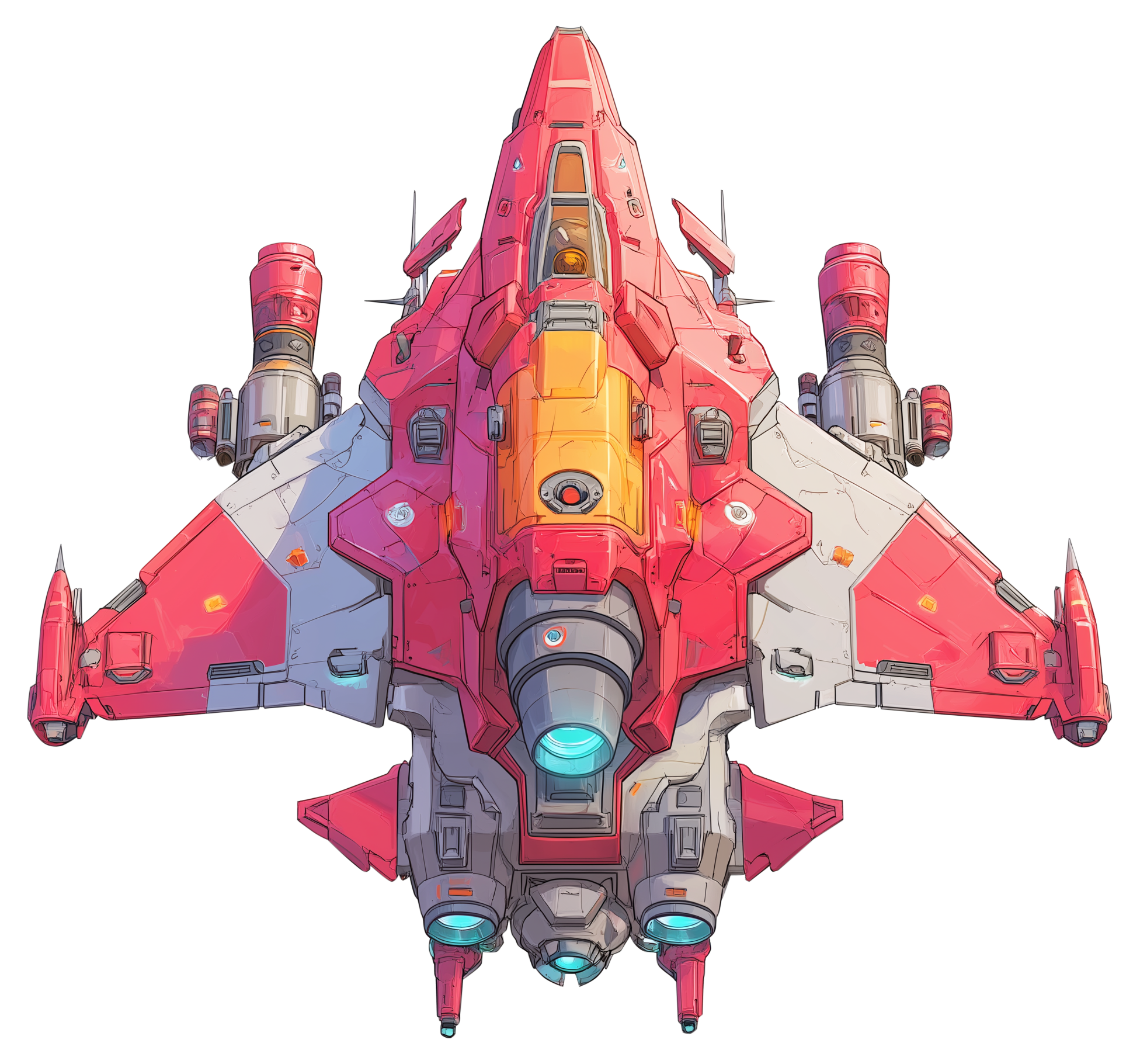 Preview for Futuristic-fighter-jet-design-spaceship-sticker-14d08