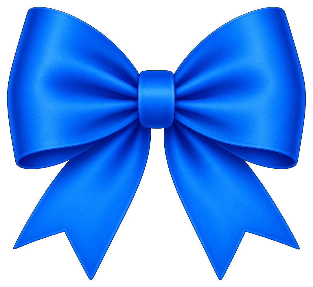 Preview for Blue Ribbon Bow Sticker