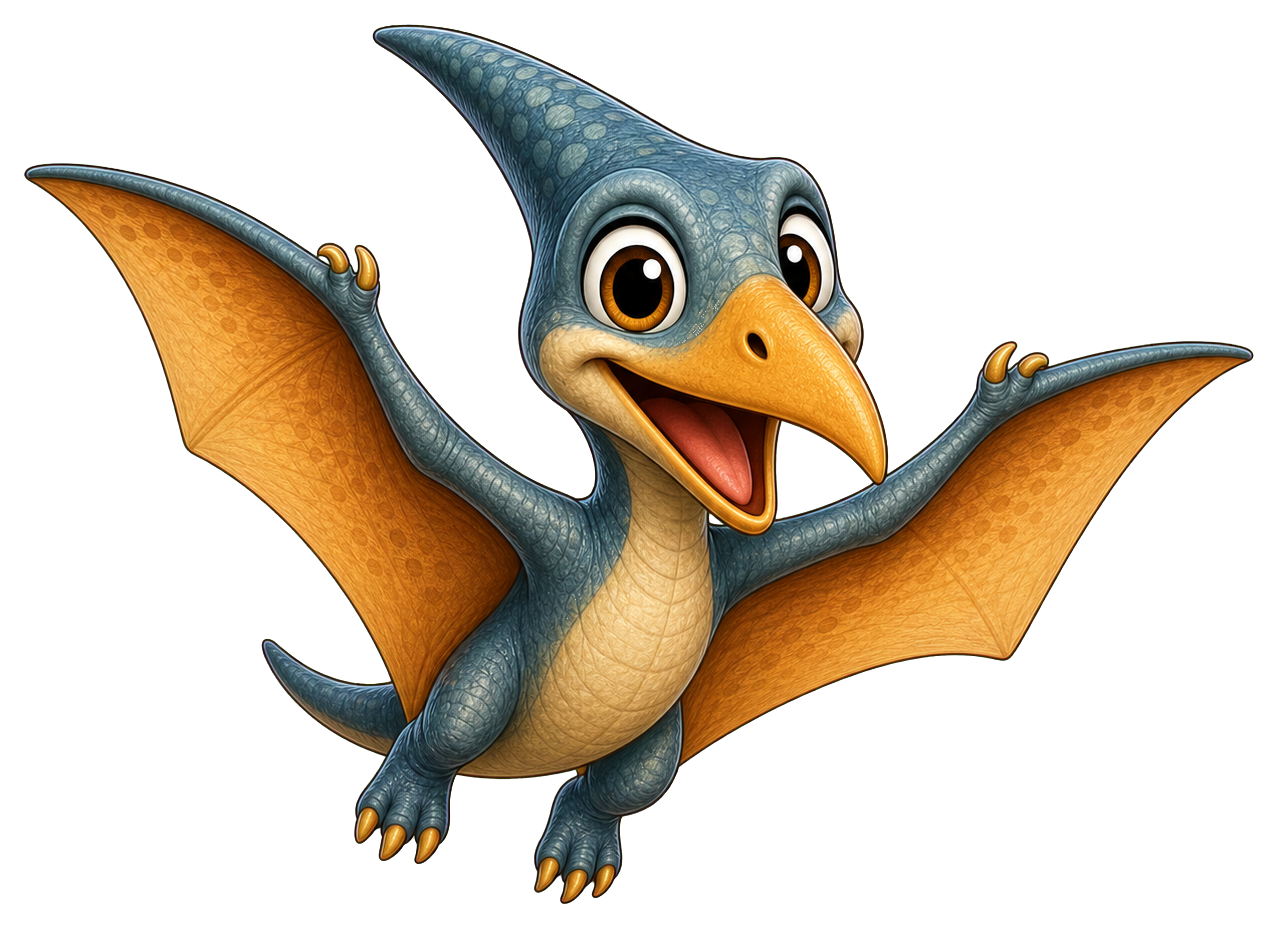 Preview for Pterodactyl Sticker For Dino Designs