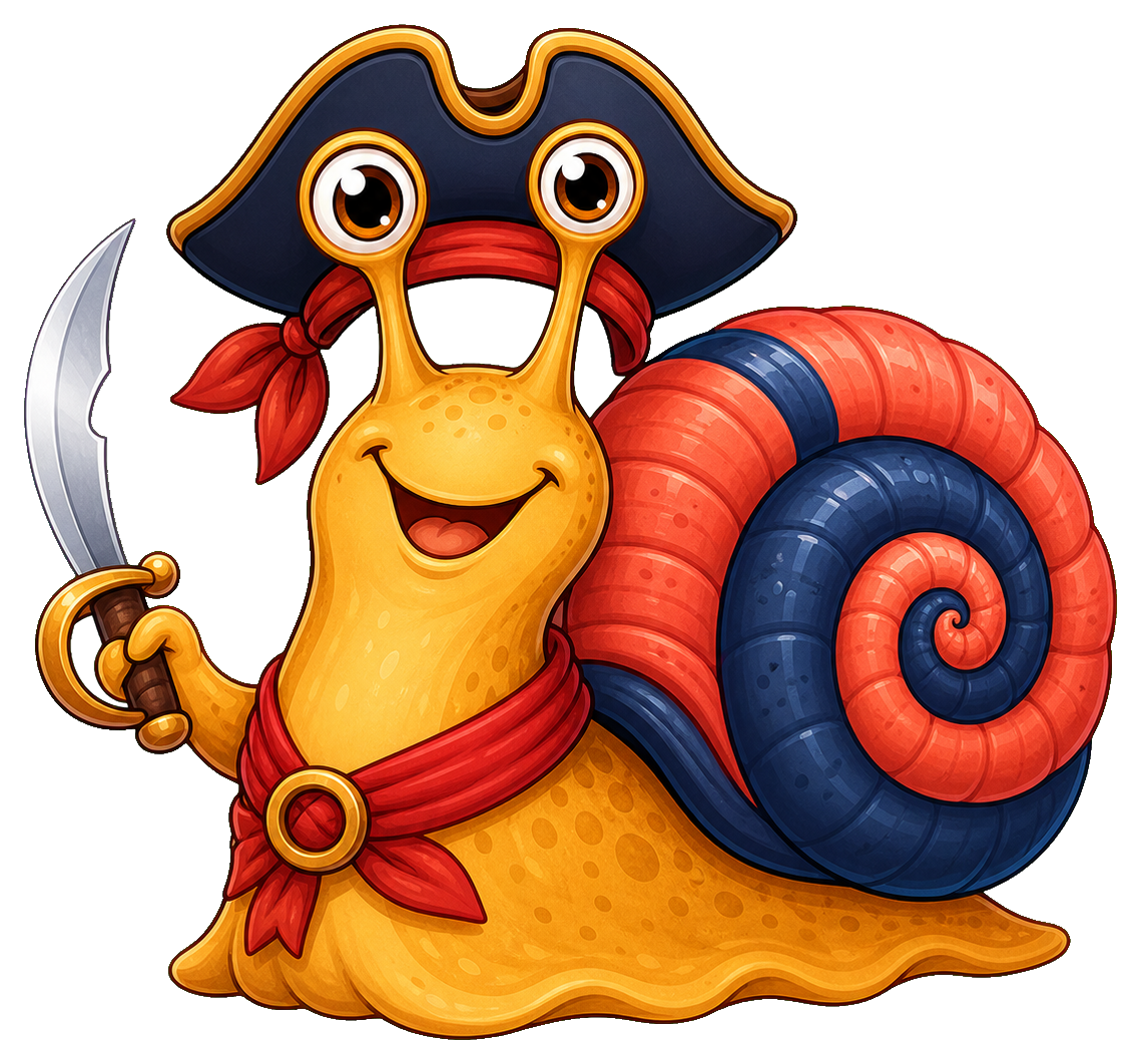 Preview for Pirate Snail Sticker